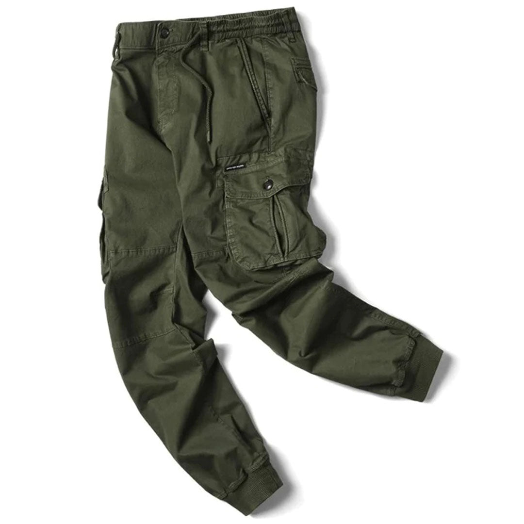 Urban Style Mens Cargo Pants - High Waist, Utility Pockets, Relaxed Fit 4