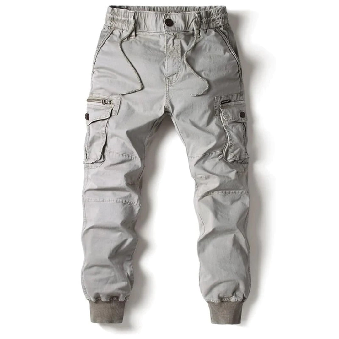 Urban Style Mens Cargo Pants - High Waist, Utility Pockets, Relaxed Fit 5