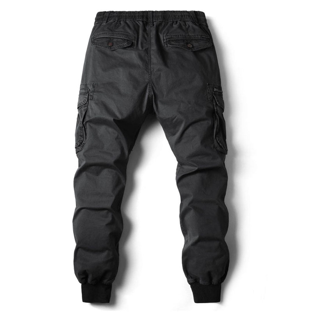 Urban Style Mens Cargo Pants - High Waist, Utility Pockets, Relaxed Fit 7