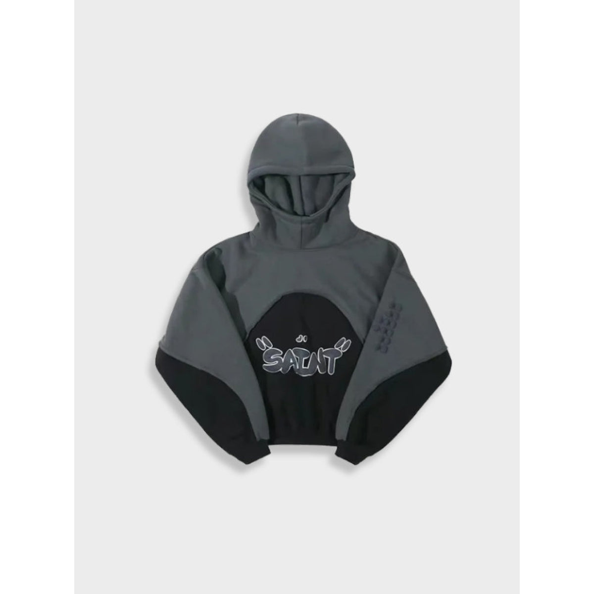 Urban Vibe - Oversized Hoodie for Men, Soft Cotton, Black & Grey, Streetwear 1