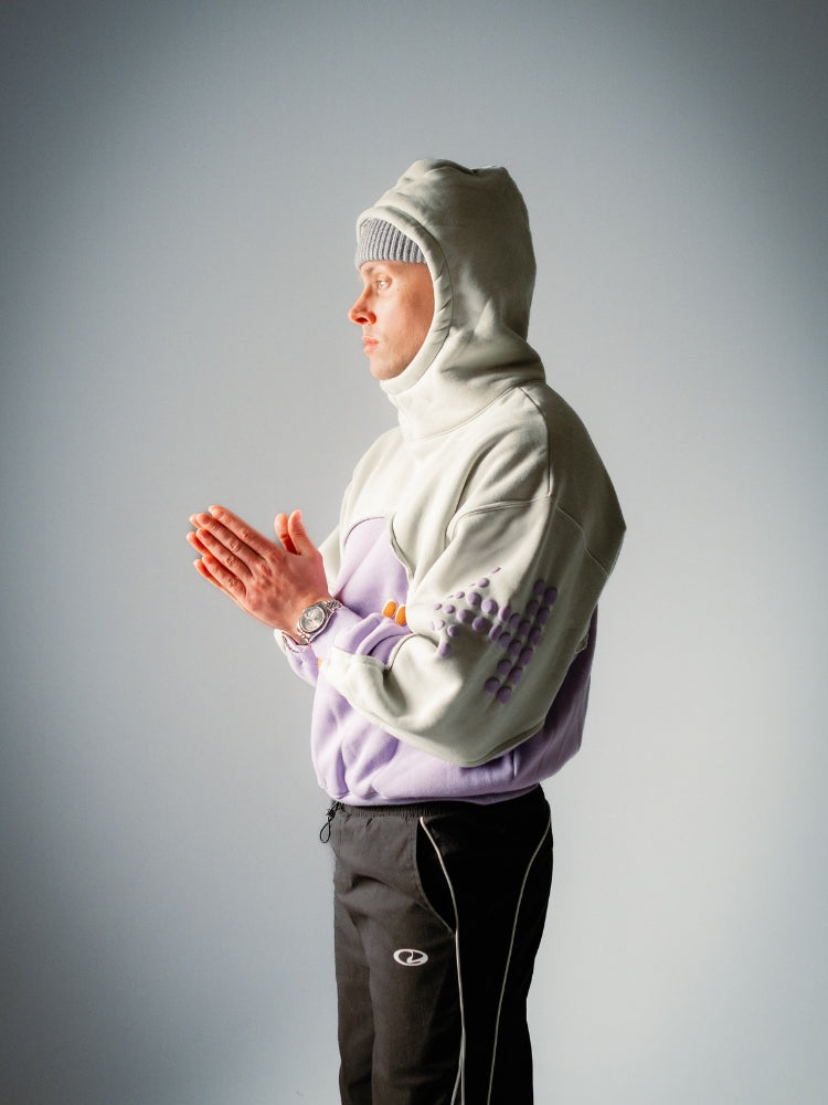 Urban Vibe - Oversized Hoodie for Men, Soft Cotton, Black & Grey, Streetwear 3