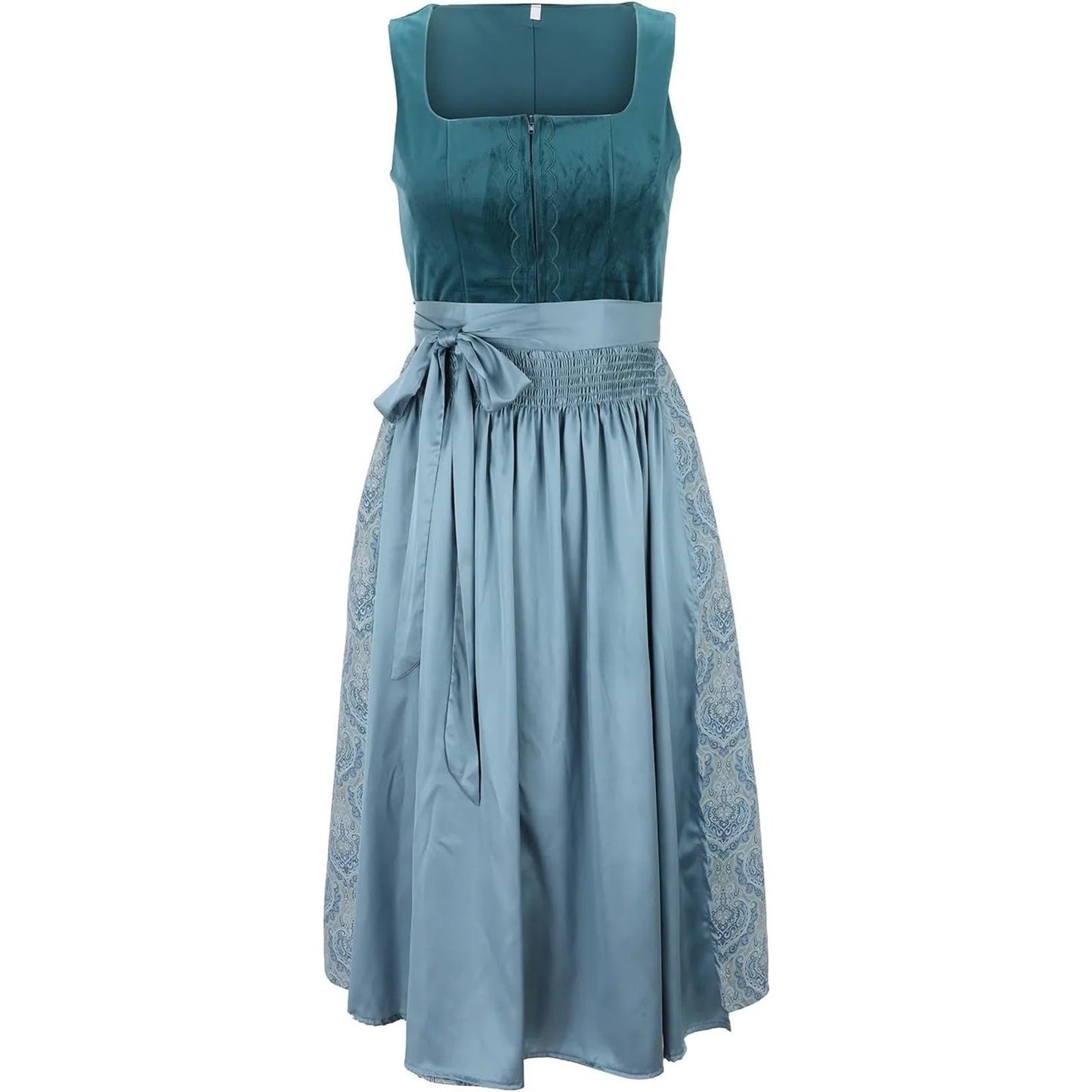 Vintage Dirndl Dress Women Elegant Oktoberfest Classic Style 3