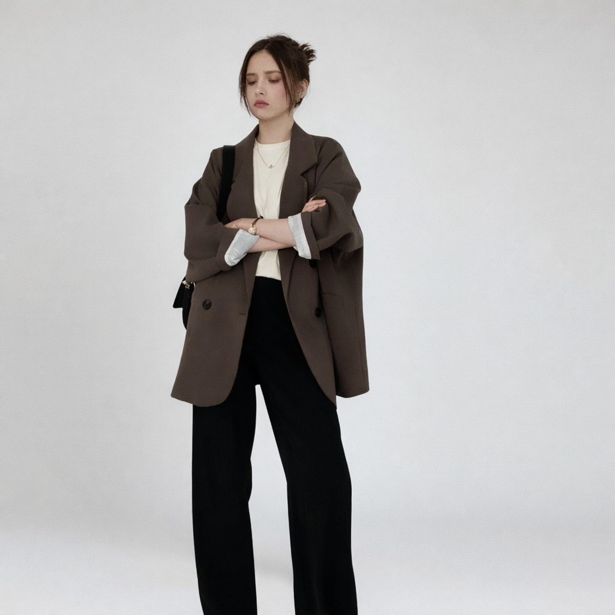 Vintage Loose Blazer Relaxed Fit Chic Autumn Essential 3