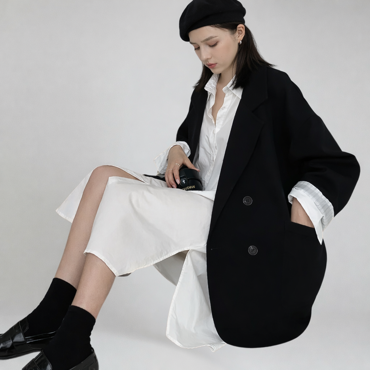 Vintage Loose Blazer Relaxed Fit Chic Autumn Essential 4