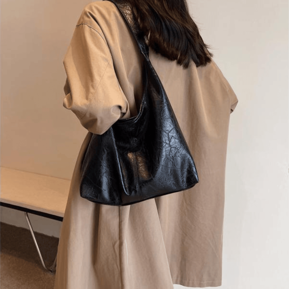 Vintage Shoulder Bag Women Elegant Design Functional Storage Daily Use 1