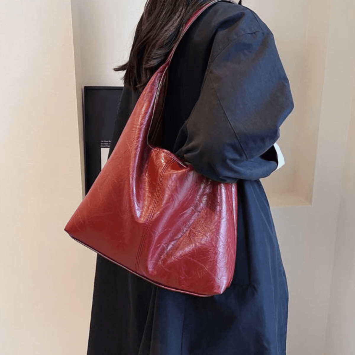 Vintage Shoulder Bag Women Elegant Design Functional Storage Daily Use 4