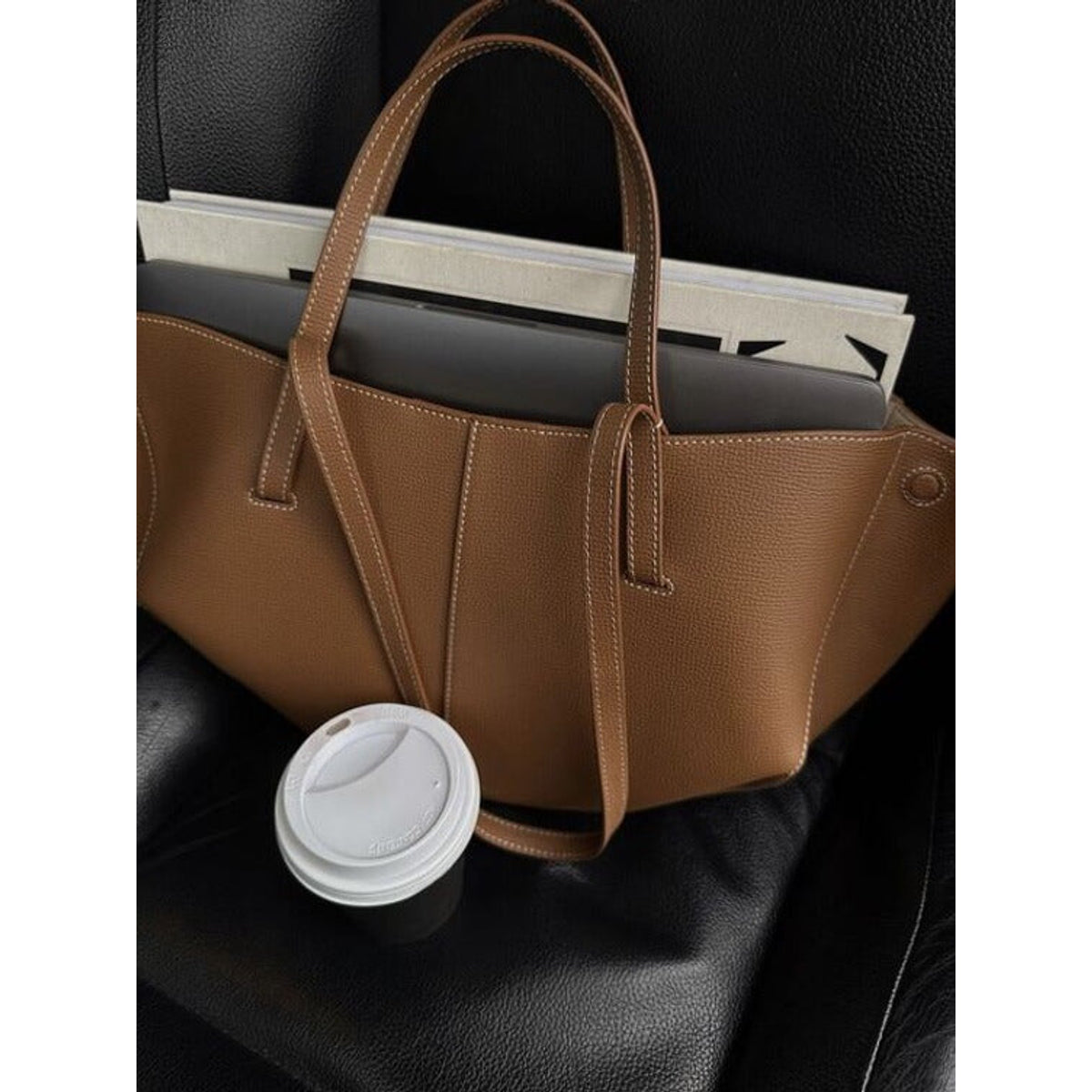 Vintage Tote Bag Women Spacious Shoulder Bag Elegant Design 5