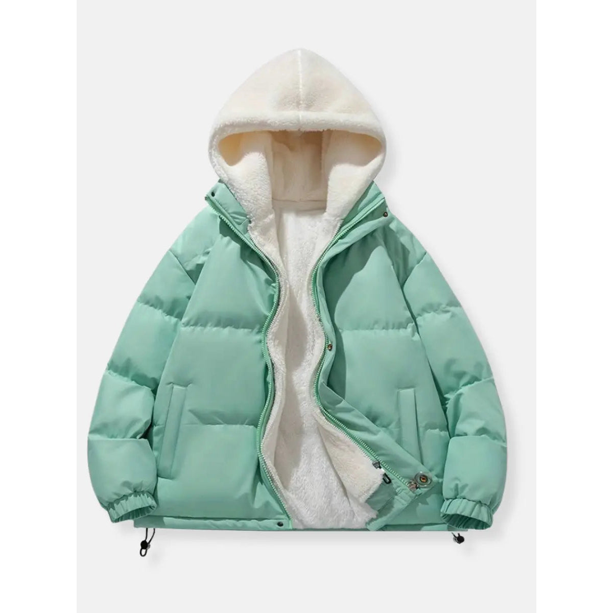 Warm Zip-Up Winter Jacket Comfortable Quilted Design for Men and Women 11