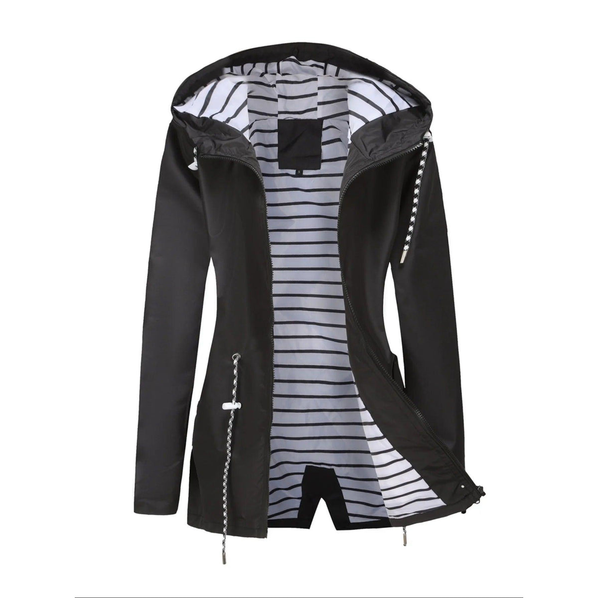 Waterproof Long Jacket All Seasons Stylish Comfort Versatile Chic 5
