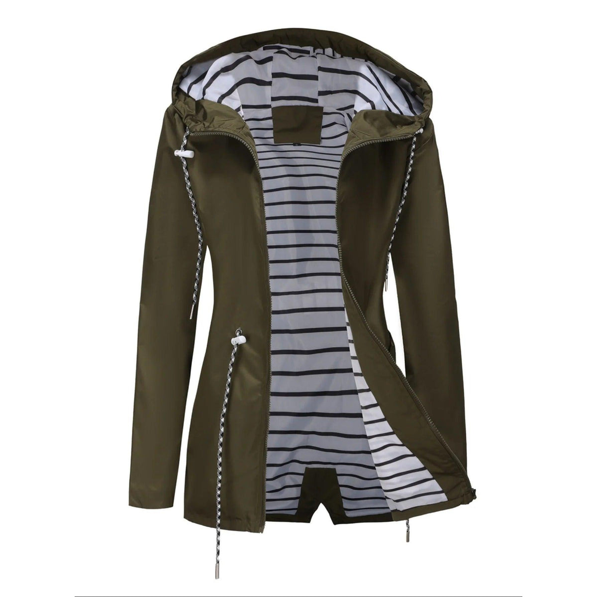 Waterproof Long Jacket All Seasons Stylish Comfort Versatile Chic 6