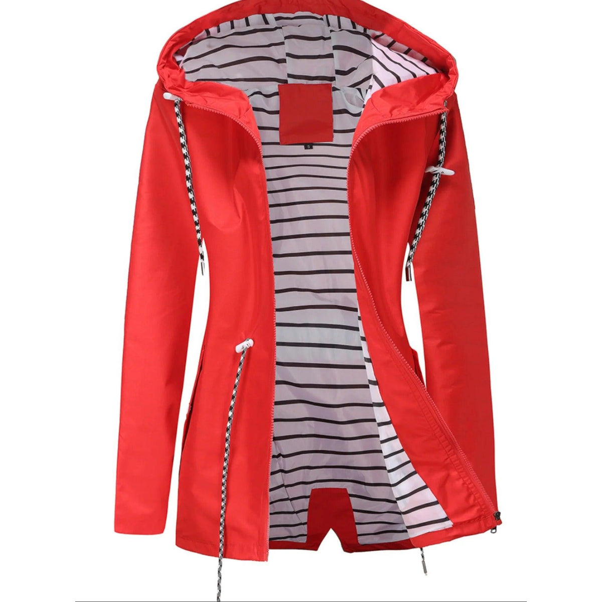 Waterproof Long Jacket All Seasons Stylish Comfort Versatile Chic 8