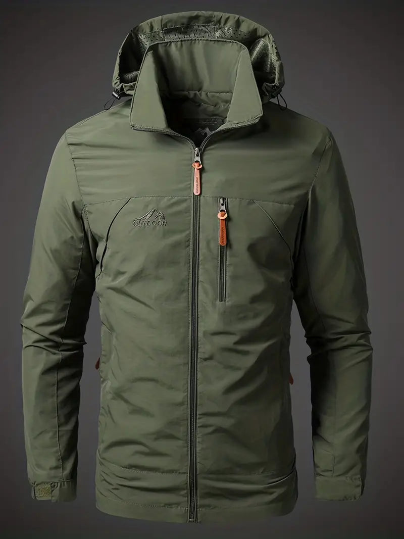 Waterproof Men's Jacket Lightweight Windproof Outdoor Coat for All Activities 0