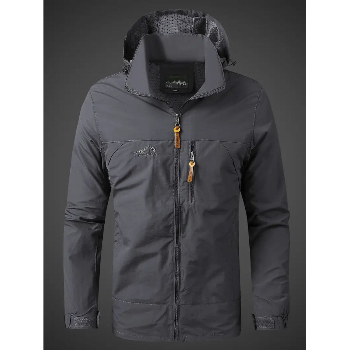 Waterproof Men's Jacket Lightweight Windproof Outdoor Coat for All Activities 4