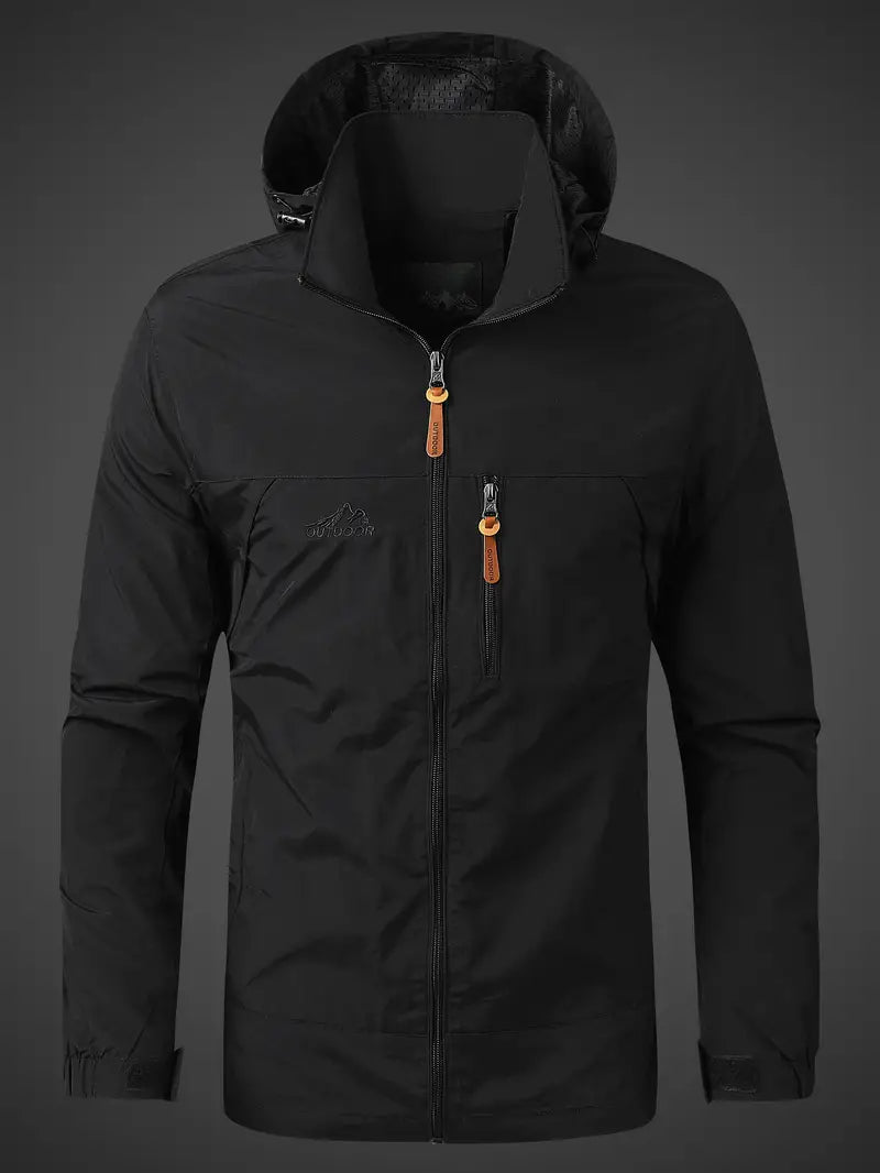 Waterproof Men's Jacket Lightweight Windproof Outdoor Coat for All Activities 5