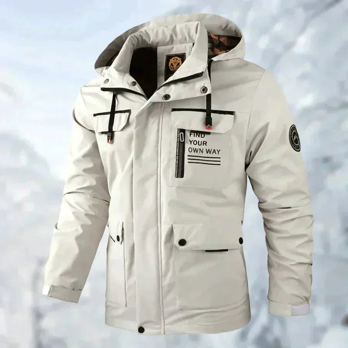 Waterproof Rain Jacket Men Versatile Hiking Outdoor Jacket 0