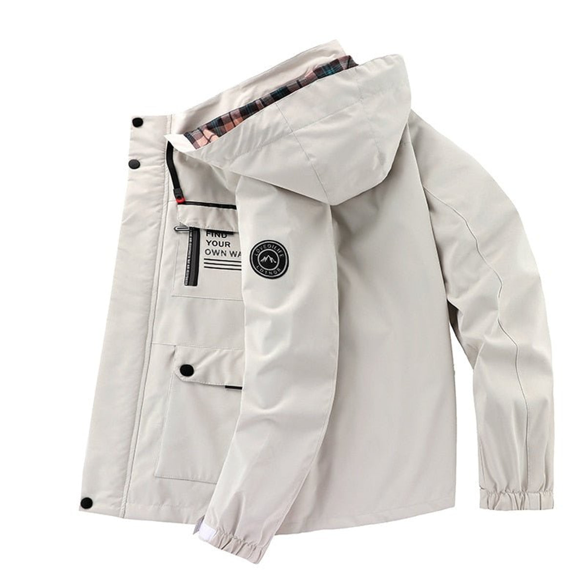 Waterproof Rain Jacket Men Versatile Hiking Outdoor Jacket 3
