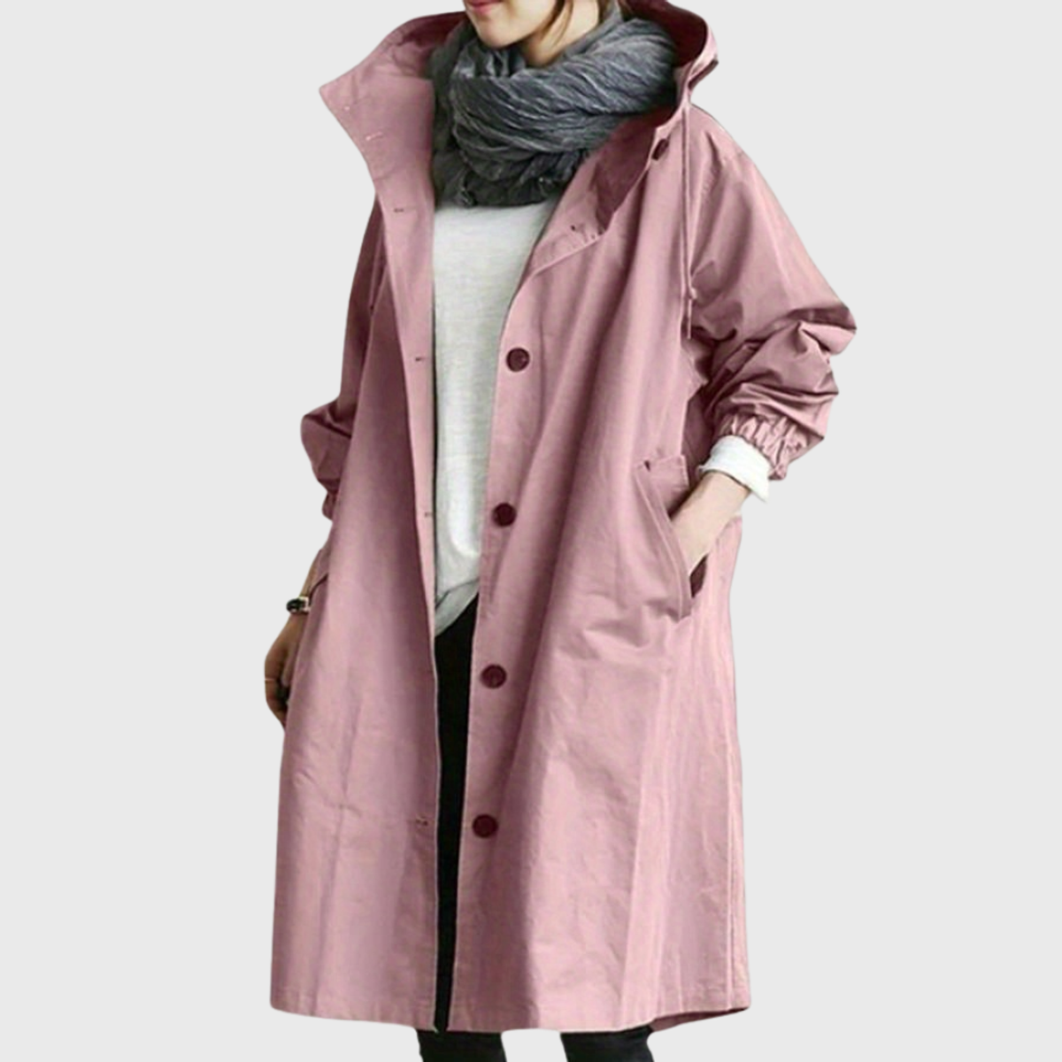 Waterproof Trench Coat Women Elegant All-Weather Style Chic 5