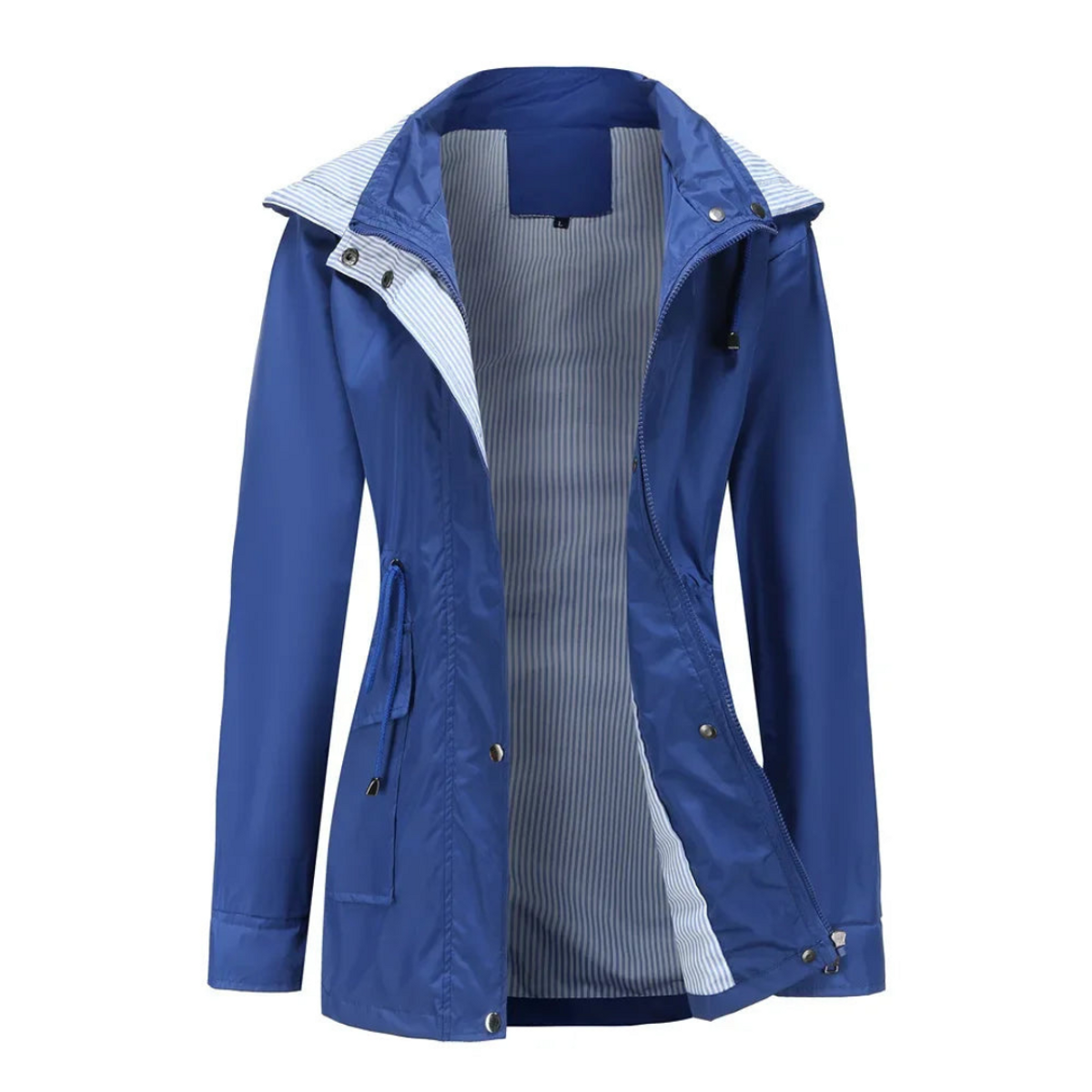Waterproof Trench Coat Women Removable Hood Versatile Outdoor Wear 6