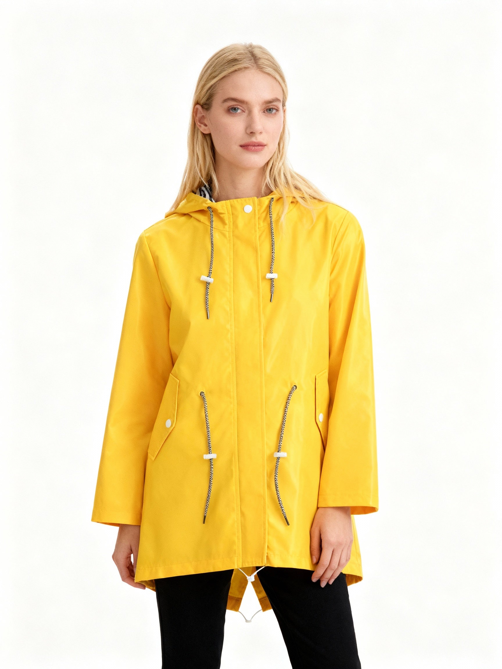 Weatherproof Coat Women Hood Adjustable Waistband Casual Chic Winter Coat 0