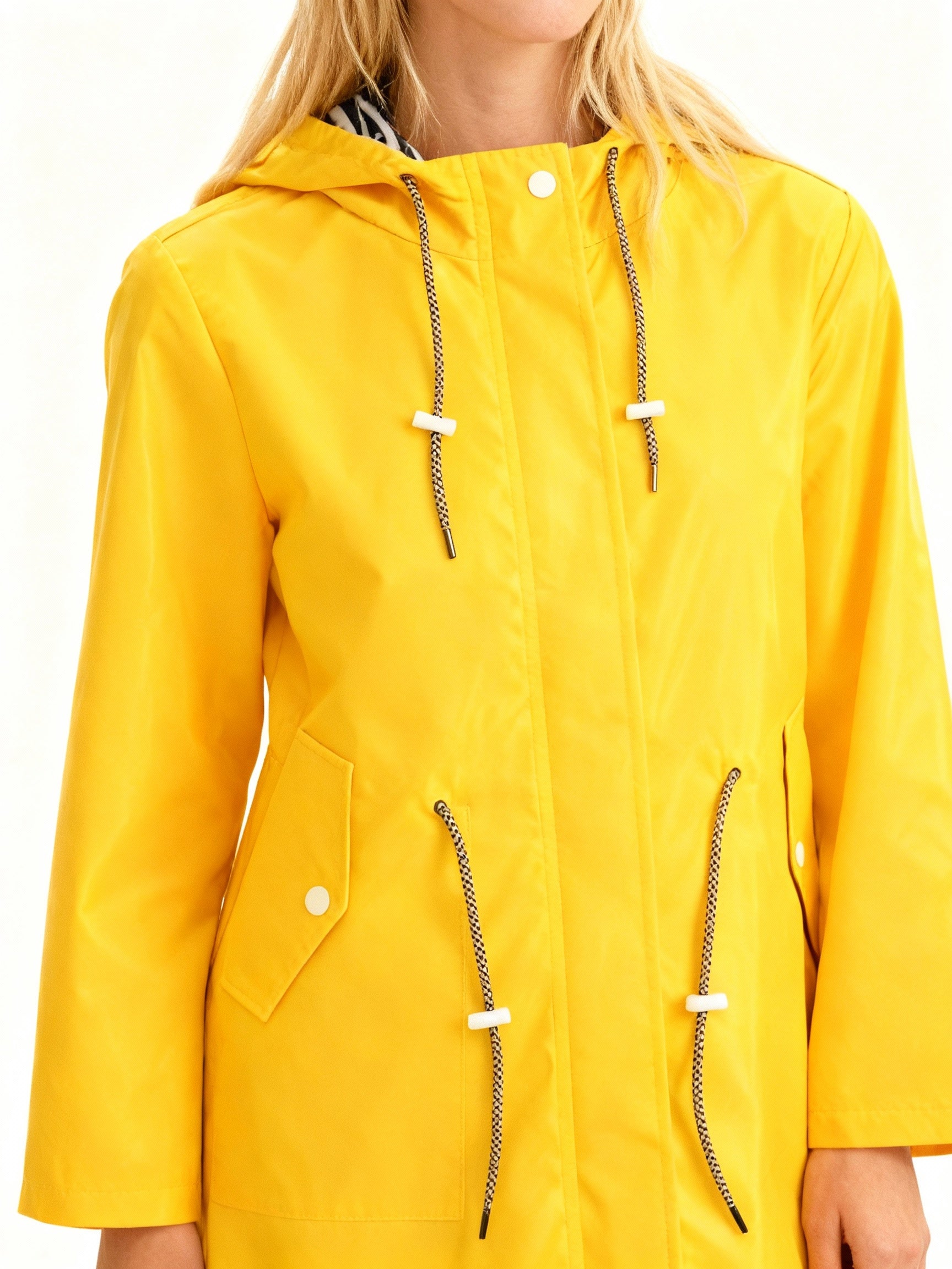 Weatherproof Coat Women Hood Adjustable Waistband Casual Chic Winter Coat 1