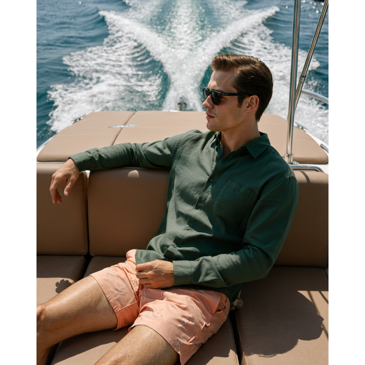 White Linen Shirt Casual Chic Relaxed Fit for Men 8