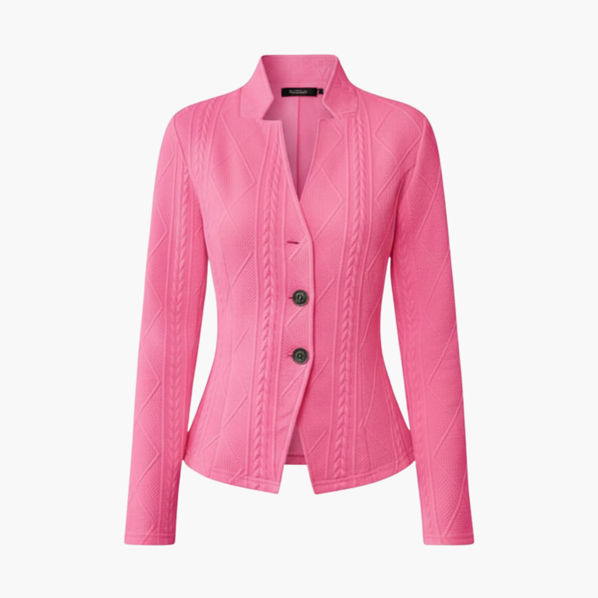 Women’s Blazer Lapel Collar Single-Button Closure Office Wear 1