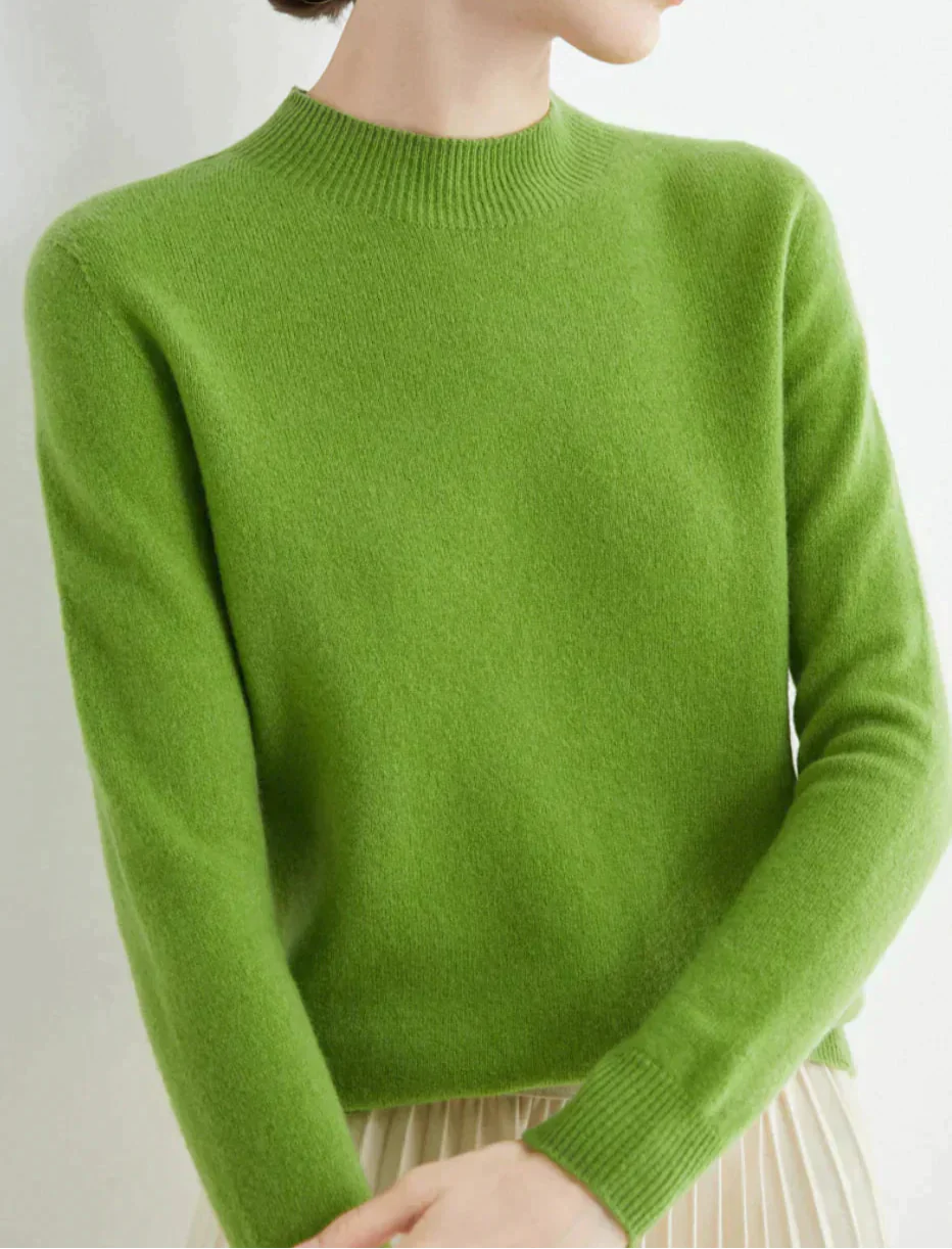 Women's Cashmere Sweater Soft Elegant Comfort Timeless Style 1