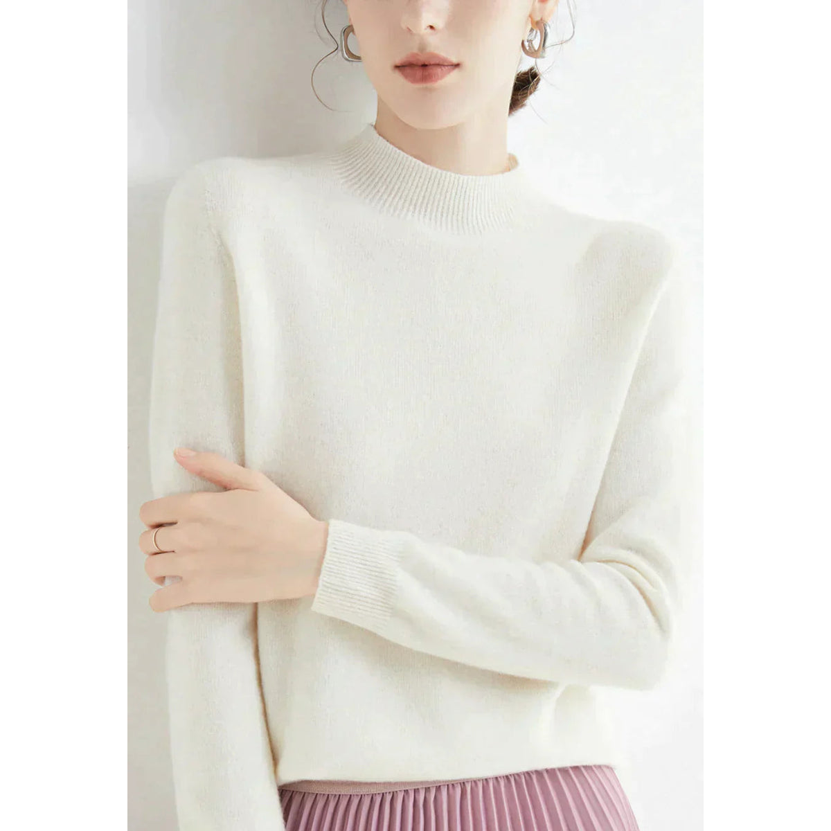 Women's Cashmere Sweater Soft Elegant Comfort Timeless Style 2