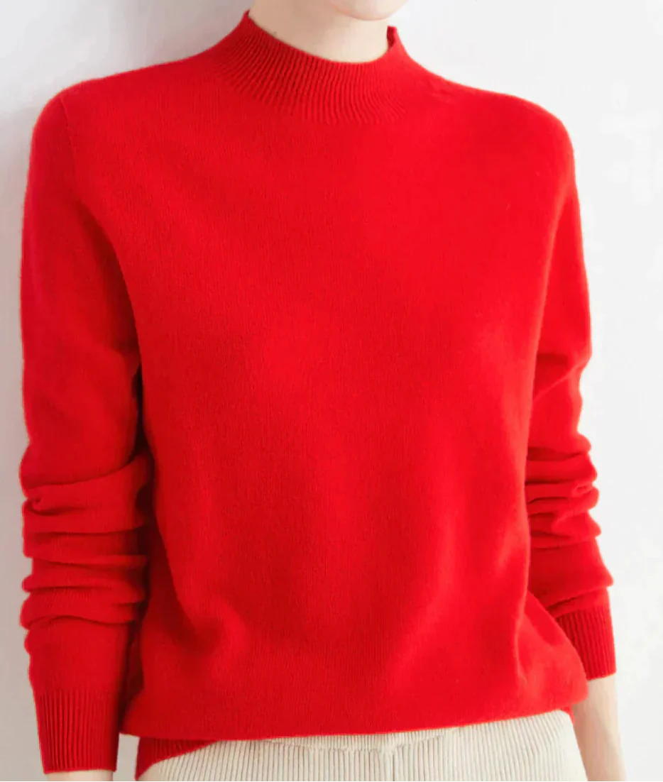 Women's Cashmere Sweater Soft Elegant Comfort Timeless Style 5