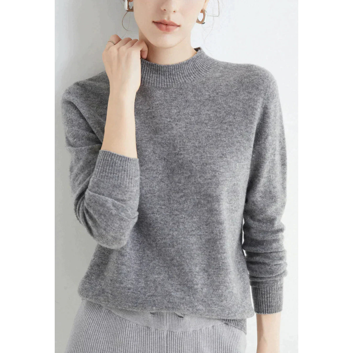 Women's Cashmere Sweater Soft Elegant Comfort Timeless Style 6