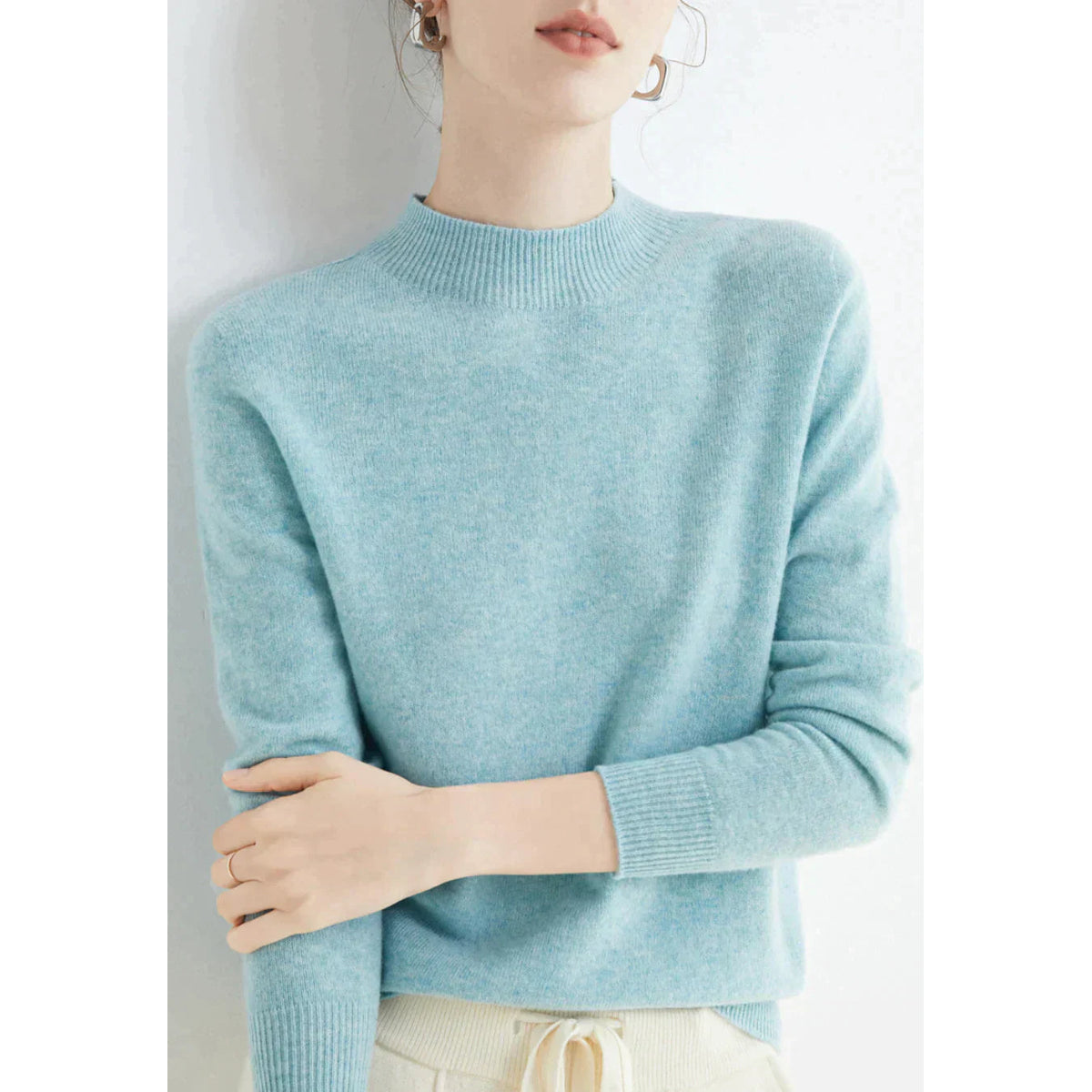 Women's Cashmere Sweater Soft Elegant Comfort Timeless Style 7