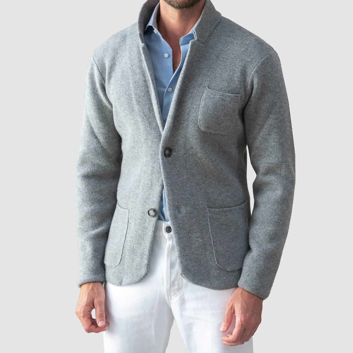 Women's Jacket Elegant Knitted Classic Design Soft Knit Poly-Blend 1