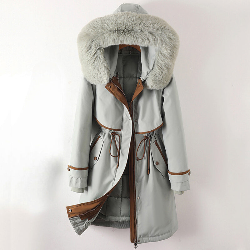 Women's Luxurious Faux Fur Coat with Hood Elegant Winter Design 3