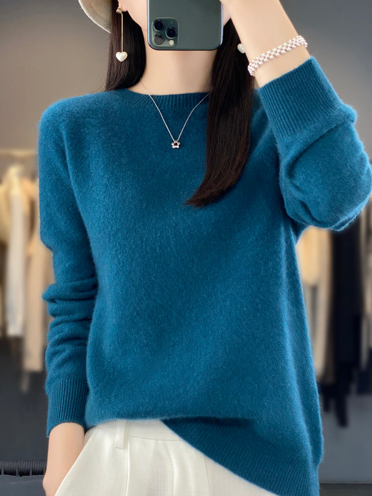 Women's Oversized Sweater Trendy Comfortable Casual Style Cotton 1