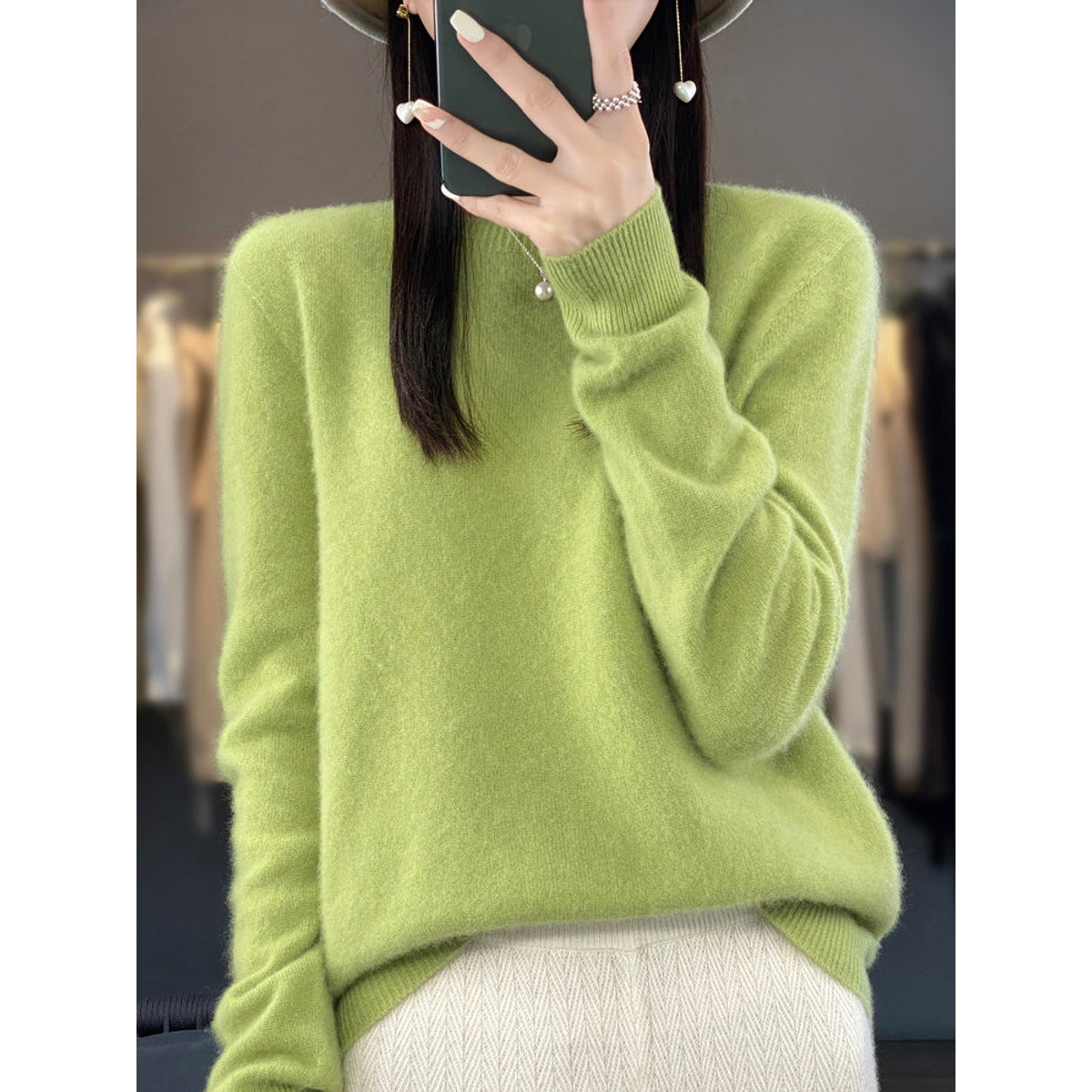 Women's Oversized Sweater Trendy Comfortable Casual Style Cotton 10