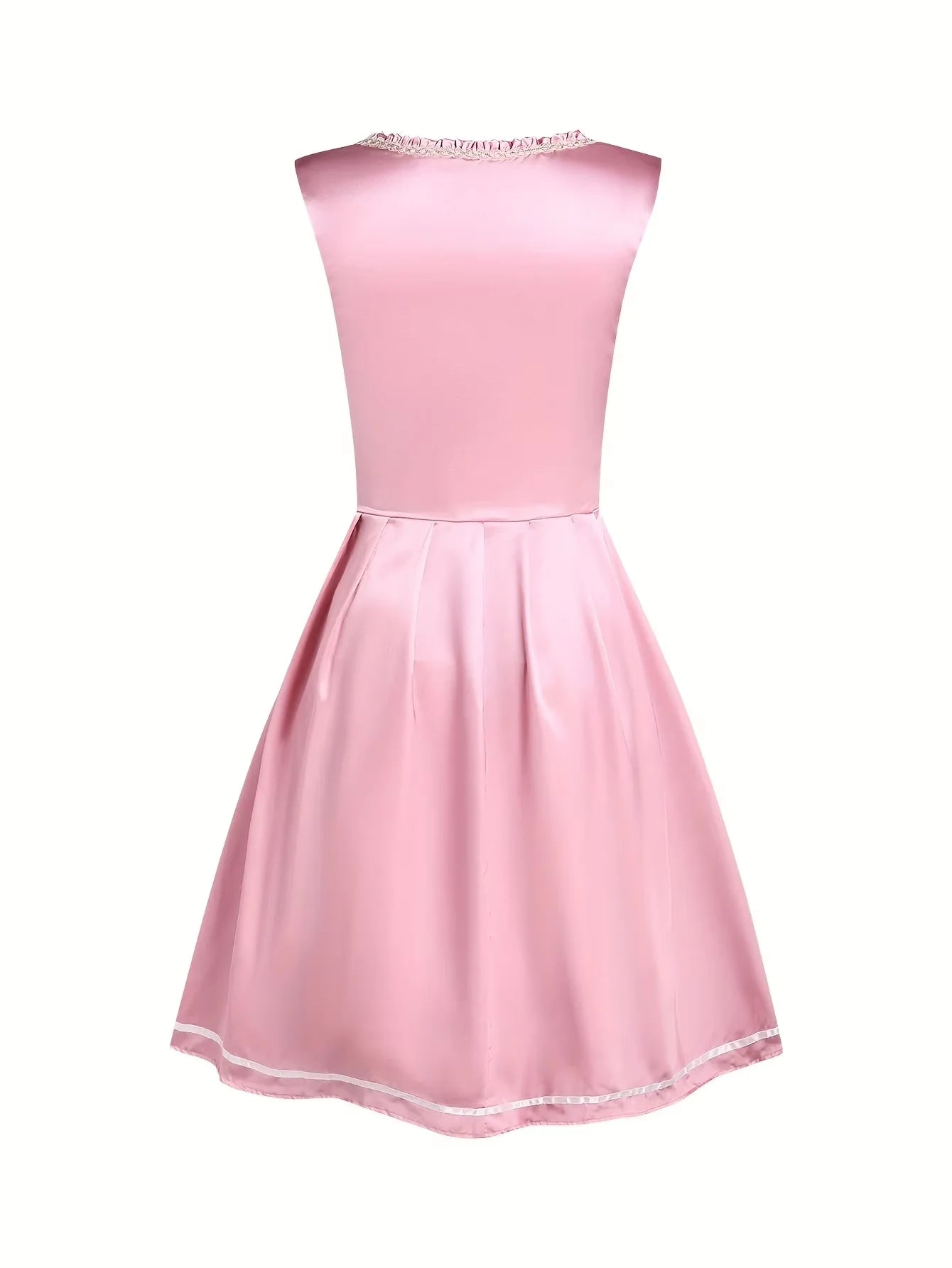 Women's Pink Bavarian Dirndl Dress Oktoberfest Traditional Style 2