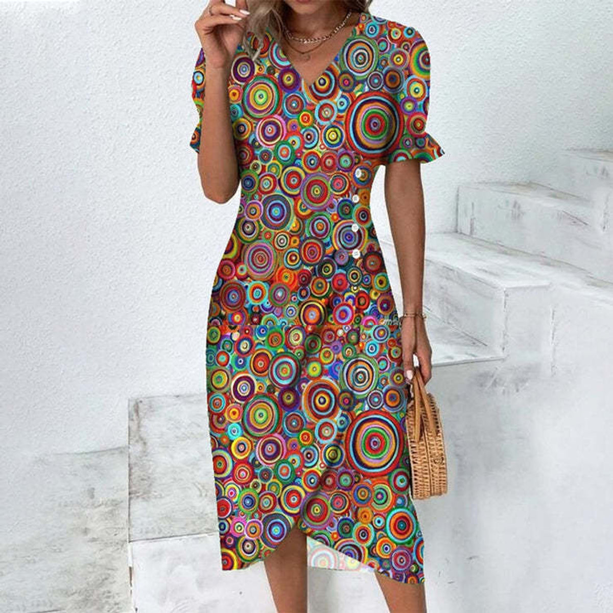 Women's Summer Dress Lightweight Flattering Casual Chic for Beach Days 5