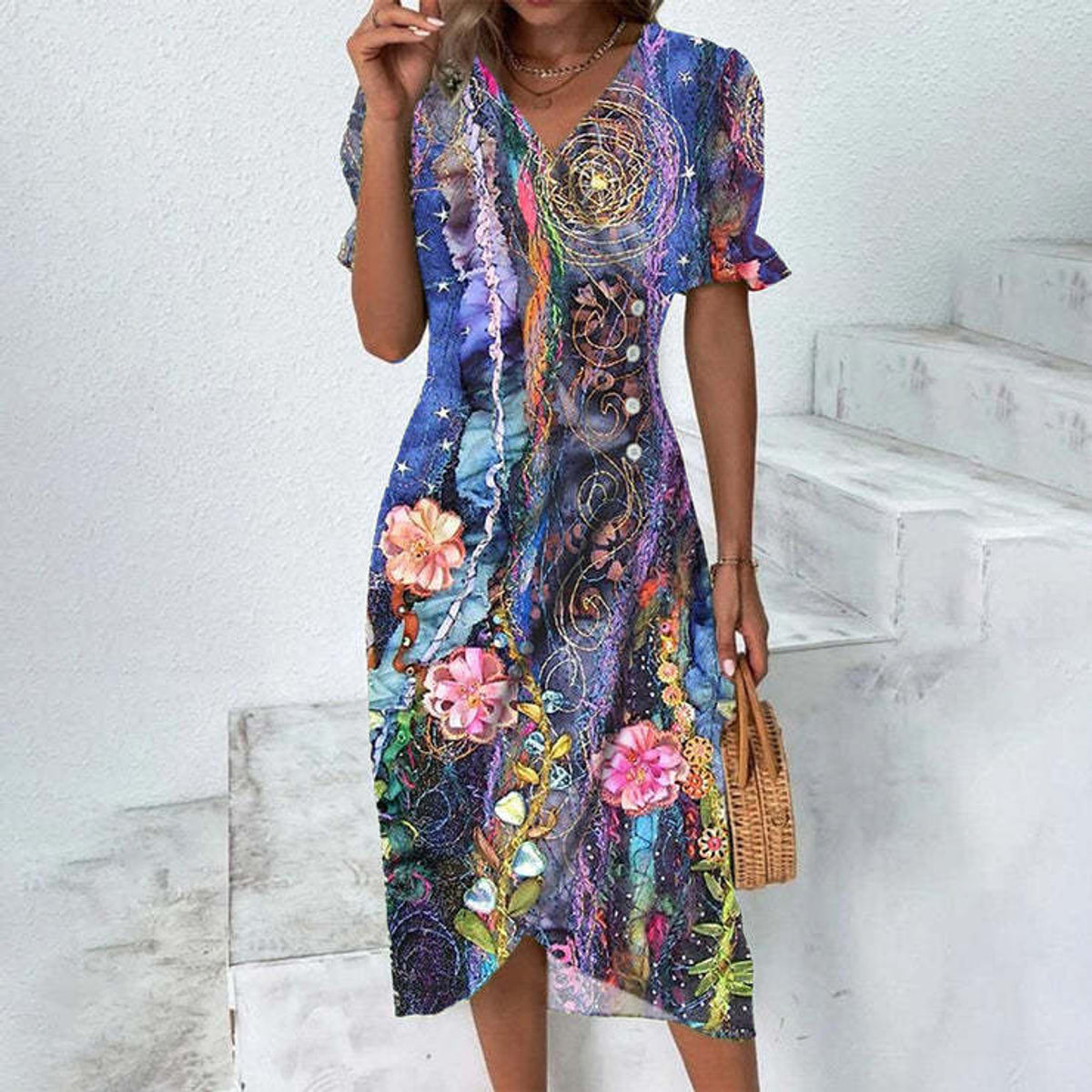Women's Summer Dress Lightweight Flattering Casual Chic for Beach Days 8