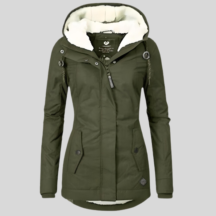 Women's Waterproof Rain Jacket with Hood Extended Back Hem for All-Weather Protection 4