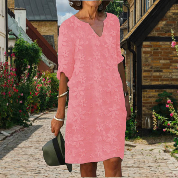 Womens Dress Modern Amber Floral Design Comfortable Fit Summer Style 2