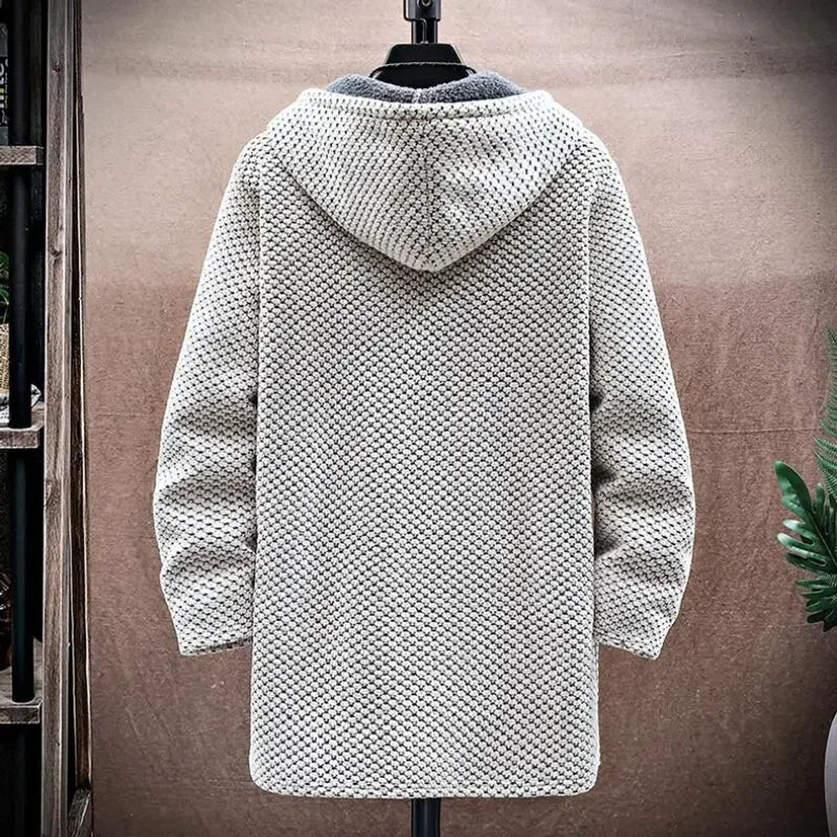 Wool-Cashmere Blend Jacket with Plush Fleece Lining 1