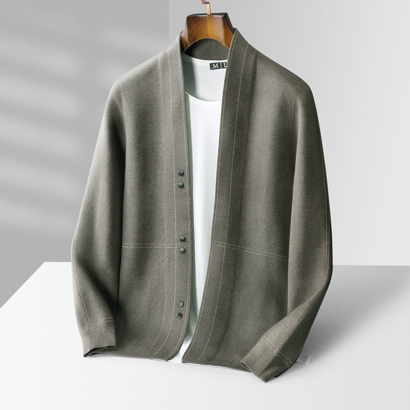 Wool Cardigan Classic Design Premium Wool for Men and Women 0