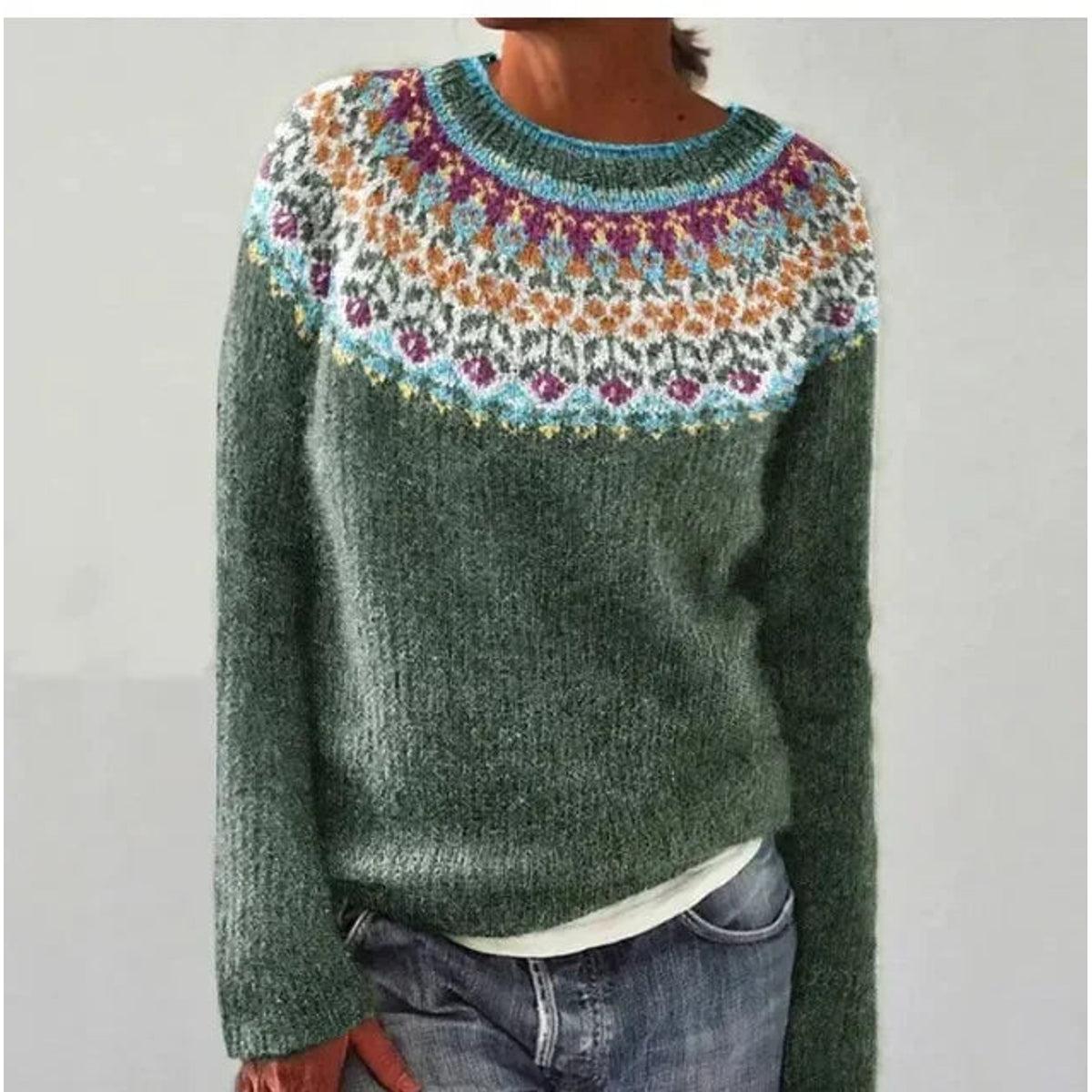 Wool Sweater Casual Style Relaxed Fit Perfect for Cold Days 5