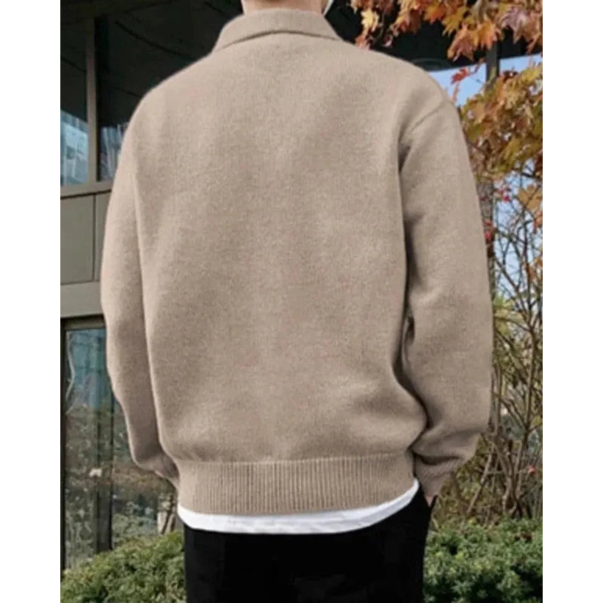 Woolen Half Zip Sweater 100% Premium Quality Casual Stylish Wear 2