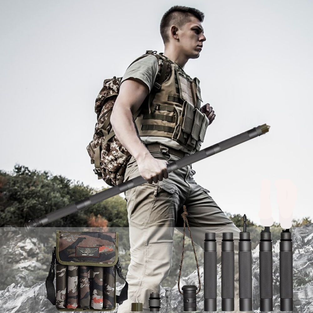 Mehrzweck-Taktischer Trekkingstock