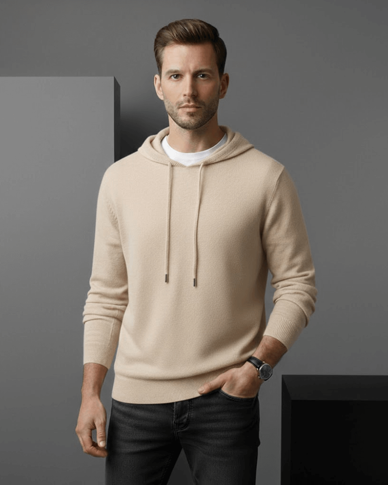 Kaschmir Hoodie Leicht Atmungsaktiv Lockerer Sitz Freizeit