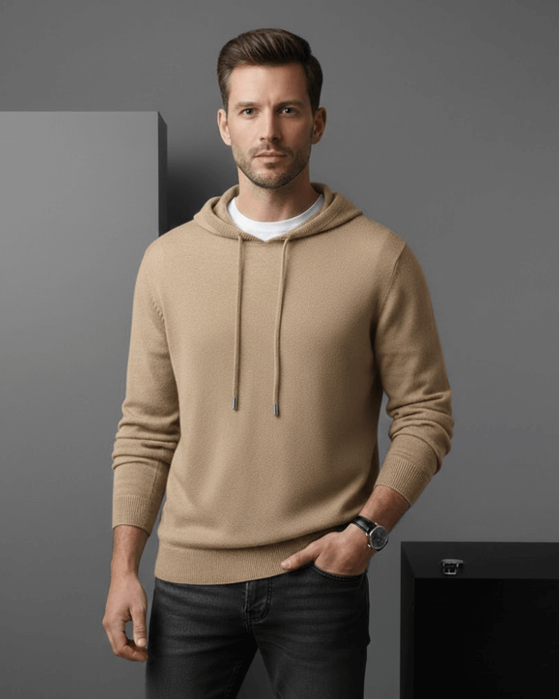 Kaschmir Hoodie Leicht Atmungsaktiv Lockerer Sitz Freizeit