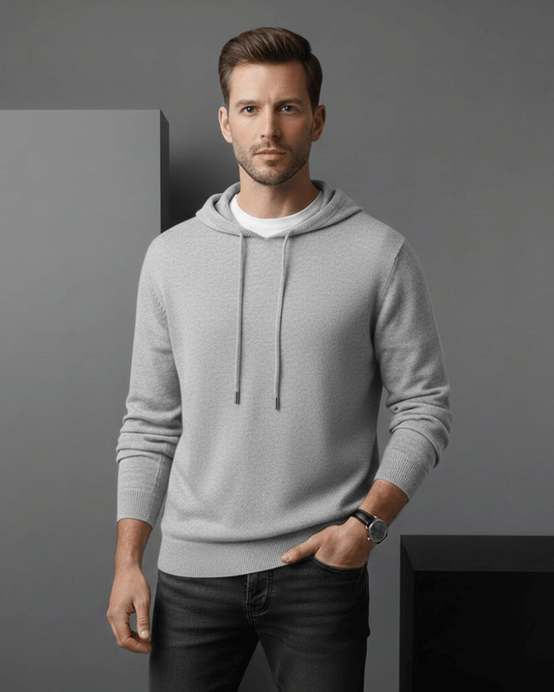 Kaschmir Hoodie Leicht Atmungsaktiv Lockerer Sitz Freizeit