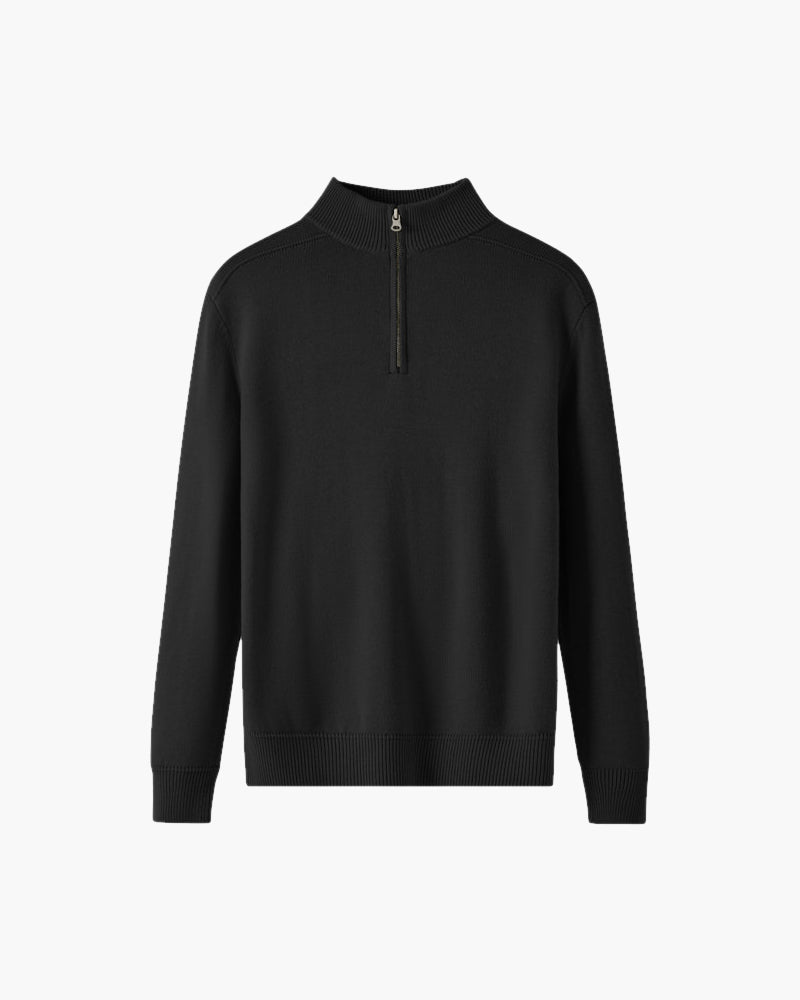 100% Merino Wool Half-Zip Sweater for Men and Women, Lightweight Elegance 2