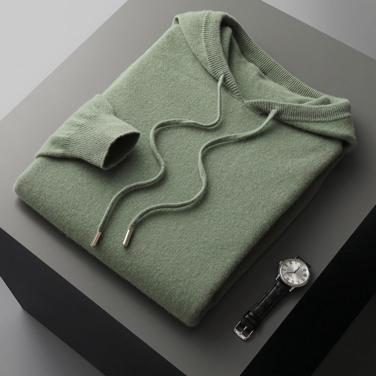 Cashmere Hoodie Lightweight Breathable Relaxed Fit Casual
